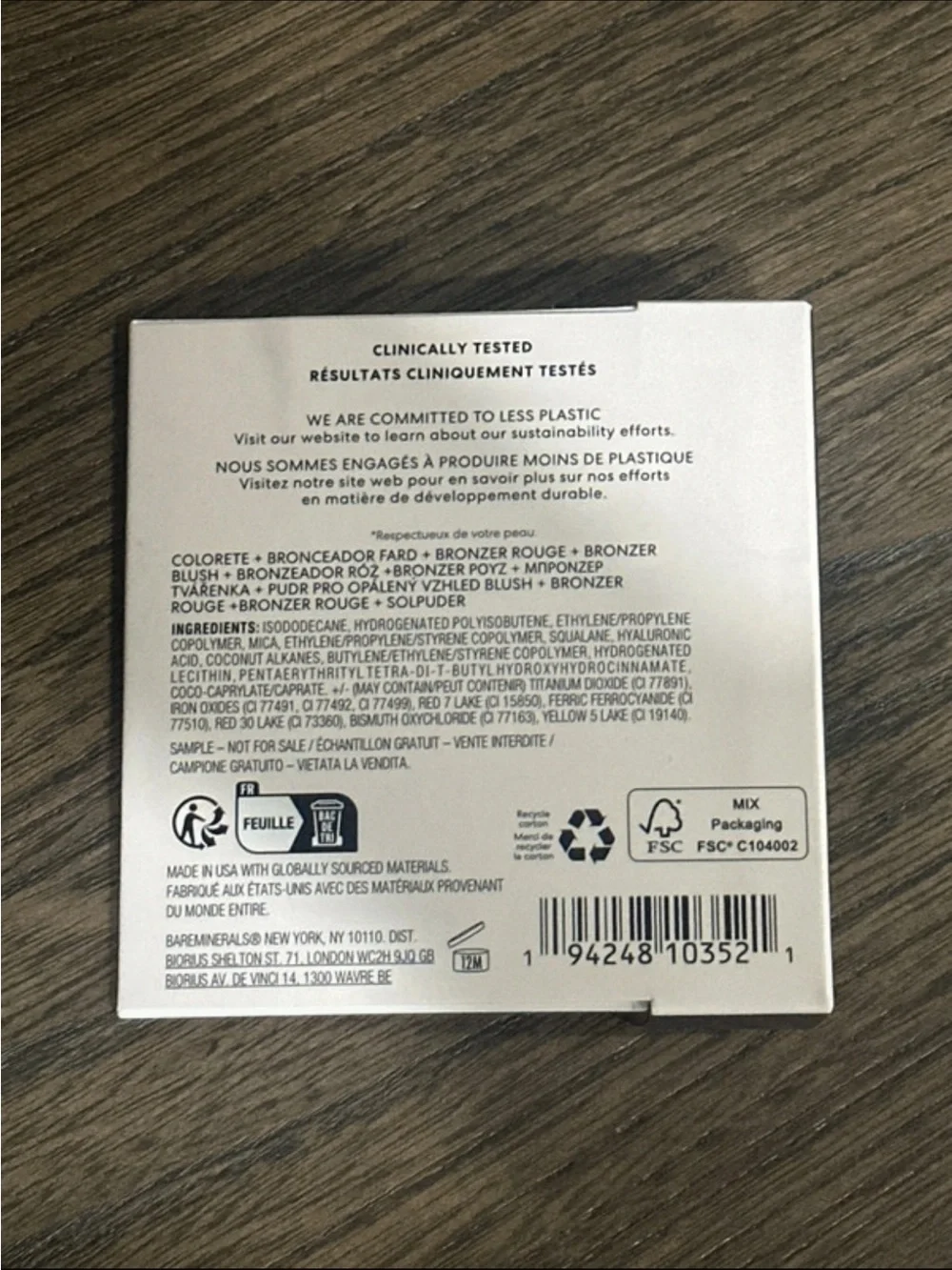 bareMinerals Complexion Rescue Blonzer Blush + Bronzer - Kiss of Mauve